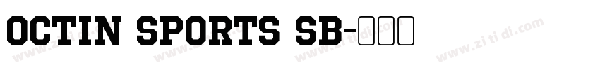 Octin Sports Sb字体转换